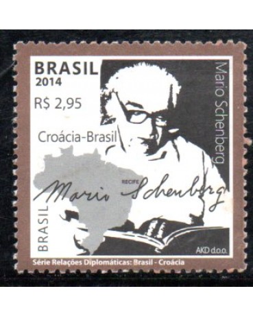 C3387 Relações Diplomáticas - Croácia "Mário Schenberg" 36.110 Mint