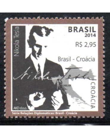 C3388 Relações Diplomáticas - Croácia "Nokola Tesla" 36.111 Mint