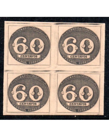 1943 C181 Centenário do Selo Brasileiro 60 cts.36.142 Mint