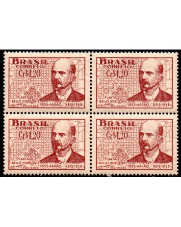 1953 C298 100 Anos do Nascimento do Engenheiro Aarão L.de Carvalo Reis 36.160 Mint