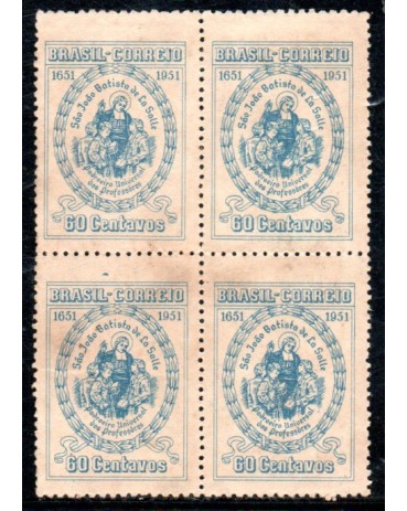 1951 C263 Tricentenário de São João Batista de La Salle 36.166 Novo