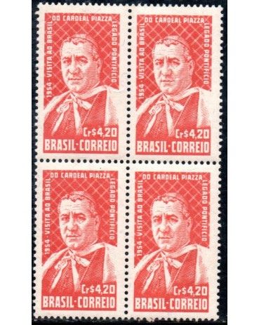 1954 C344 Visita do Legado Pontifício Cardeal Adeodato Piazza 36.191 Mint