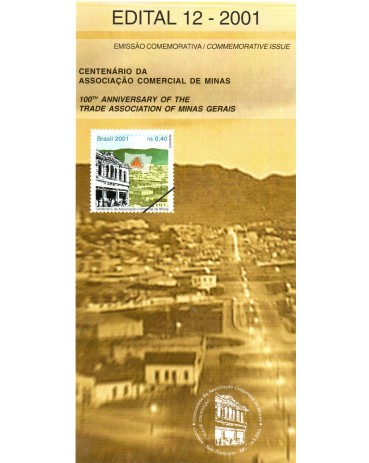 2001 Edital 12 Centenário da Associação Comercial de Minas 36.214
