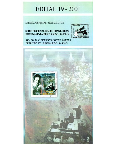 2001 Edital 19 Série Personalidades Brasileiras - Bernardo Sayão 36.221