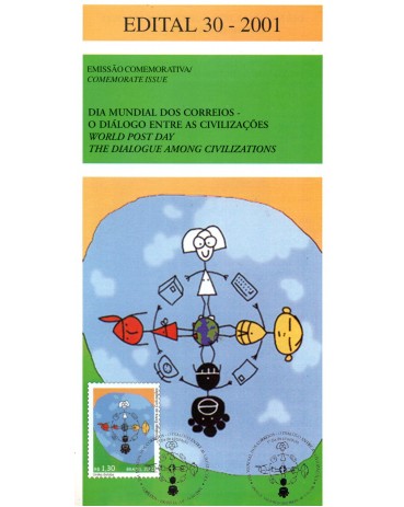 2001 Edital 30 Dia Mundial dos Correios 36.232