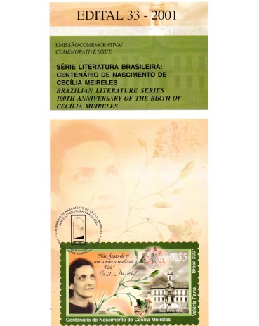2001 Edital 33 Série Literatura Brasileira - Cecília Meireles 36.235