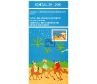 2001 Edital 39 Natal 2001 Anos do Nascimento de Jesus Cristo 36.241