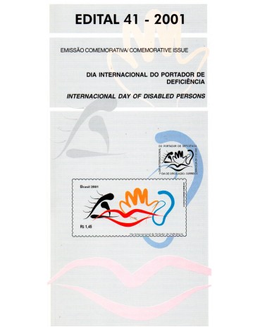 2001 Edital 41 Dia Internacional do Portador de Deficiência 36.243