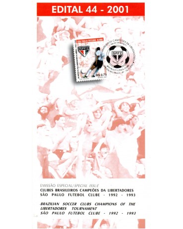 2001 Edital 44 Clubes Brasileiros Campeões da Libertadores - São Paulo 36.246