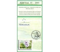 2001 Edital 45 Emissão Conjunta dos Países do Mercosul - Aguapé 36.247