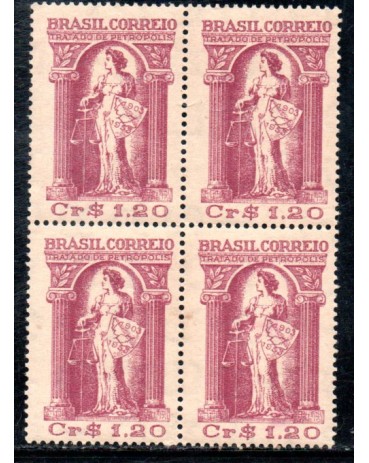 1953 C321 Cinquentenário do Tratado de Petrópolis - RJ 36.259 Mint