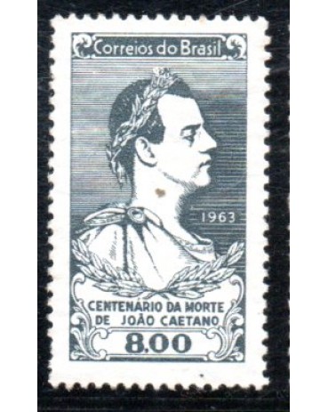 1963 C494 Centenário da Morte do Ator João Caetano 36.265 Mint MARMORIZADO