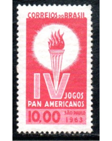 1963 C489 IV Jogos Panamericanos em São Paulo 36.266 MInt MARMORIZADOS