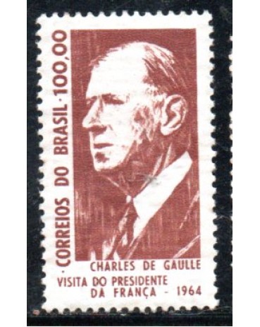 1964 C518 Visita do General Charles de Goulle 36.267 Mint MARMORIZADO