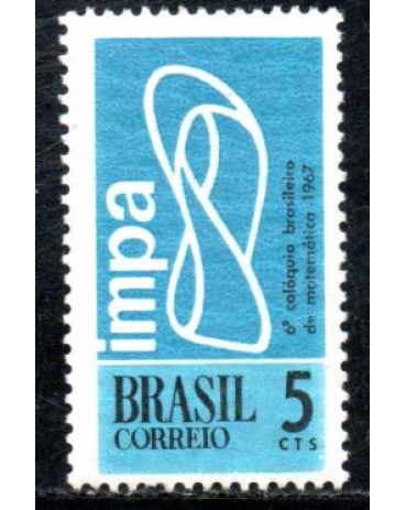 1967 C574 6° Colóquio Brasileiro de Matemática (Poços de Caldas) MG 36.270 Mint  MARMORIZADO