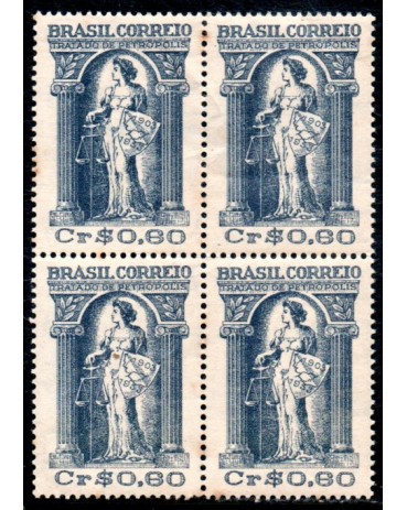 1953 C3220 Cinquentenário do Tratado de Petrópolis 36.296 Mint