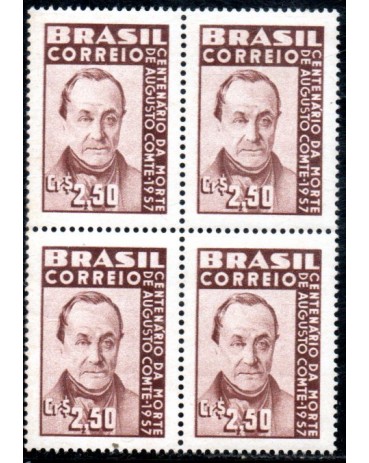 1957 C395 100 Anos da Morte de Augusto Conte 36.310 Mint