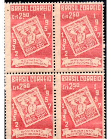 1957 C390 Jubileu de Prata da Revolução Constitucionalista 36.313 Mint