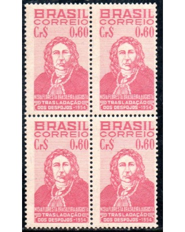 1954 C351 Traslado da França Para o Brasil dos Despojos de Nísia Floresta 36.389 Mint