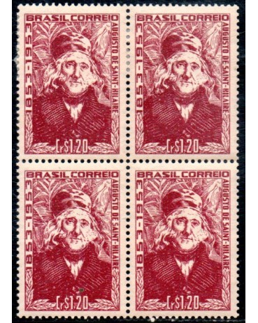 1953 C315 Centenário da Morte do Naturalista e Escritor  Francês Auguste de Saint - Hilaire 36.403 Novo