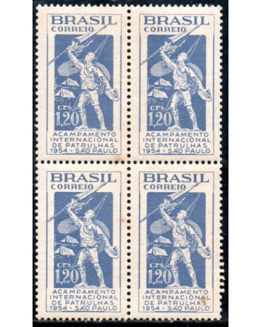1954 C342 1º Acampamento Internacional de Patrulhas em São Paulo - SP 36.411 Mint