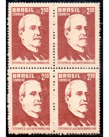 1958 C417 Centenário do Nascimento de Júlio Bueno Brandão 36.414 Mint