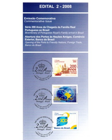 Edital 02 Série 200 Anos da Chegadab da Família Real Portuguesa ao Brasil e Abertura dos Portos 36.425 