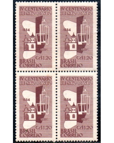 1954 C328 Quarto Centenário da Cidade de São Paulo 36.443 Mint