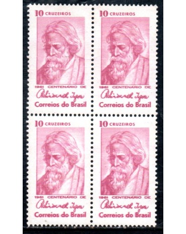 1961 C465 100Anos do Nascimento do Poeta Indiano Rabindranath Tagore 36.475 Mint