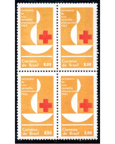 1963 C493 Centenário da Cruz Vermelha 36.487 Mint