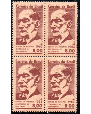 1963 C502 100 Anos do Nascimento  de Antônio A.Borges de Medeiros 36.502 Mint
