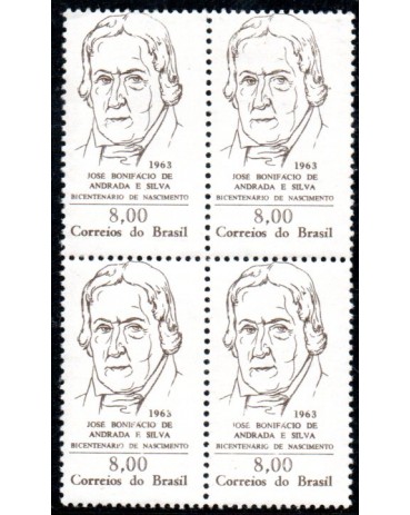 1963 C491 200 Anos do Nascimento de José Bonifácio de Andrada e Silva 36.507 Novo