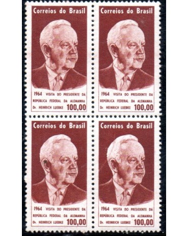 1964 C512 Visita do Presidente da Repúbliva Federal Alemã Heinrich Lubke 36.516 Mint