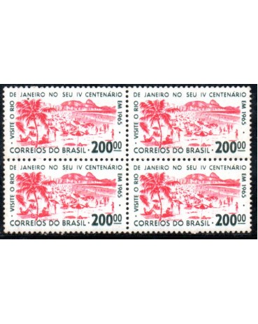 1964 C517 Propaganda do 4º Centenário da Cidade do Rio de Janeiro 36.523 Mint