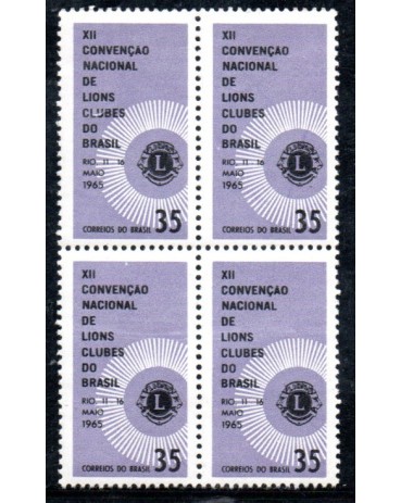 1965 C527 XII Convenção Naciona de Lions Clubes - RJ 36.527 Mint