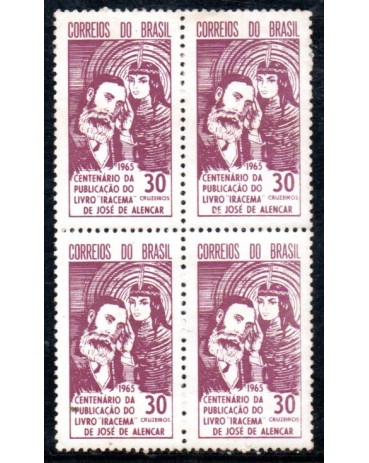 1965 C531 Cenrtenário do Livro "Iracema" de José de Alencar 36.530 Novo
