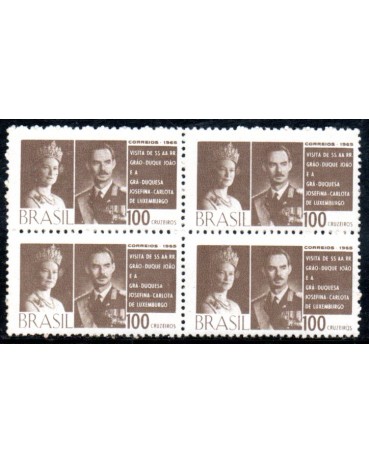 1965 C539 Visita dos Grãos Duques de Luxemburgo João e Josefina 36.534 Mint