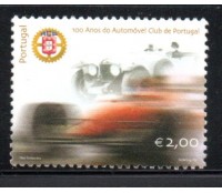 2003 Portual 100 Anos do Automíovel Club de Portugal 36.599 Mint, Valor Facial 2,00 Euros