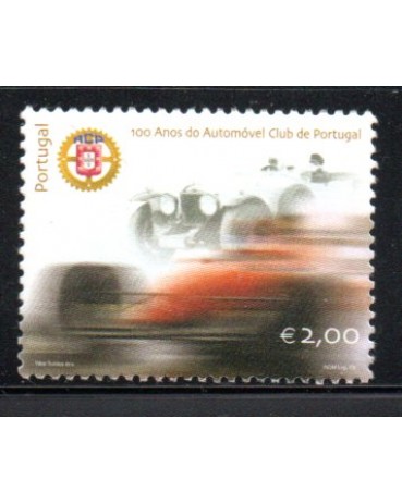 2003 Portual 100 Anos do Automíovel Club de Portugal 36.599 Mint, Valor Facial 2,00 Euros