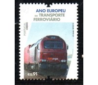 2021 Portugal Ano Europeu do Transporte Ferroviário 36.621 Carimbado