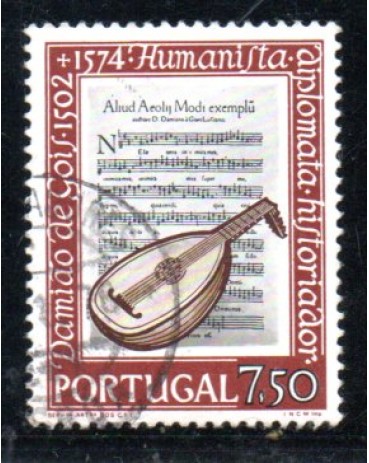 1980 Portugal - Damião de Góis - 36.625 Carimbado