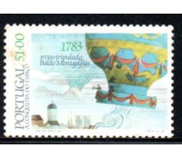 1983 Portugal 1783 1° Vôo Tripulado Balão Montgofer 36.649 Novo com Goma
