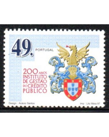 1997 Portugal - 200 Anos do Instituto de Gestão do Crédito Público 36.650 Mint