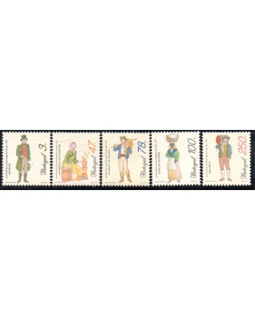 1996 Portugal Série Profissões e Personagens do Século XIX 36.670 Mint