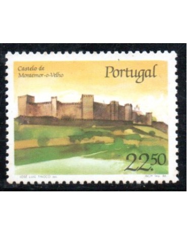 1986 Portugal - Castelo de Montemor-o-Velho 36.680 Novo com Goma