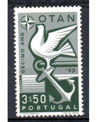 1960 Portugal - 10º Aniversário da OTAN 36.701 Mint
