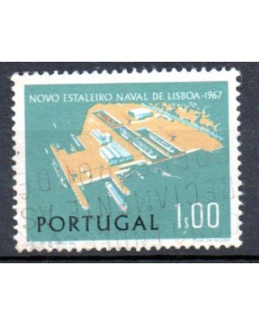 1967 Portugal - Inauguração do Estaleiro Naval Lisnave 36.703 Carimbado