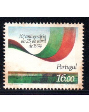 1984 Portugal - 10º Aniversário do 25 de Abril de 1974 - 36.722 Novo