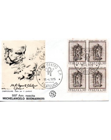 Itália 1975 Fdc Michelangelo  - 36.753