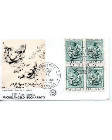 Itália 1975  Fdc Michelangelo 36.754